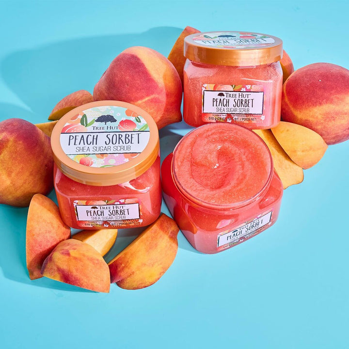 Kroppsskrubb Tree Hut Peach Sorbet 510 g