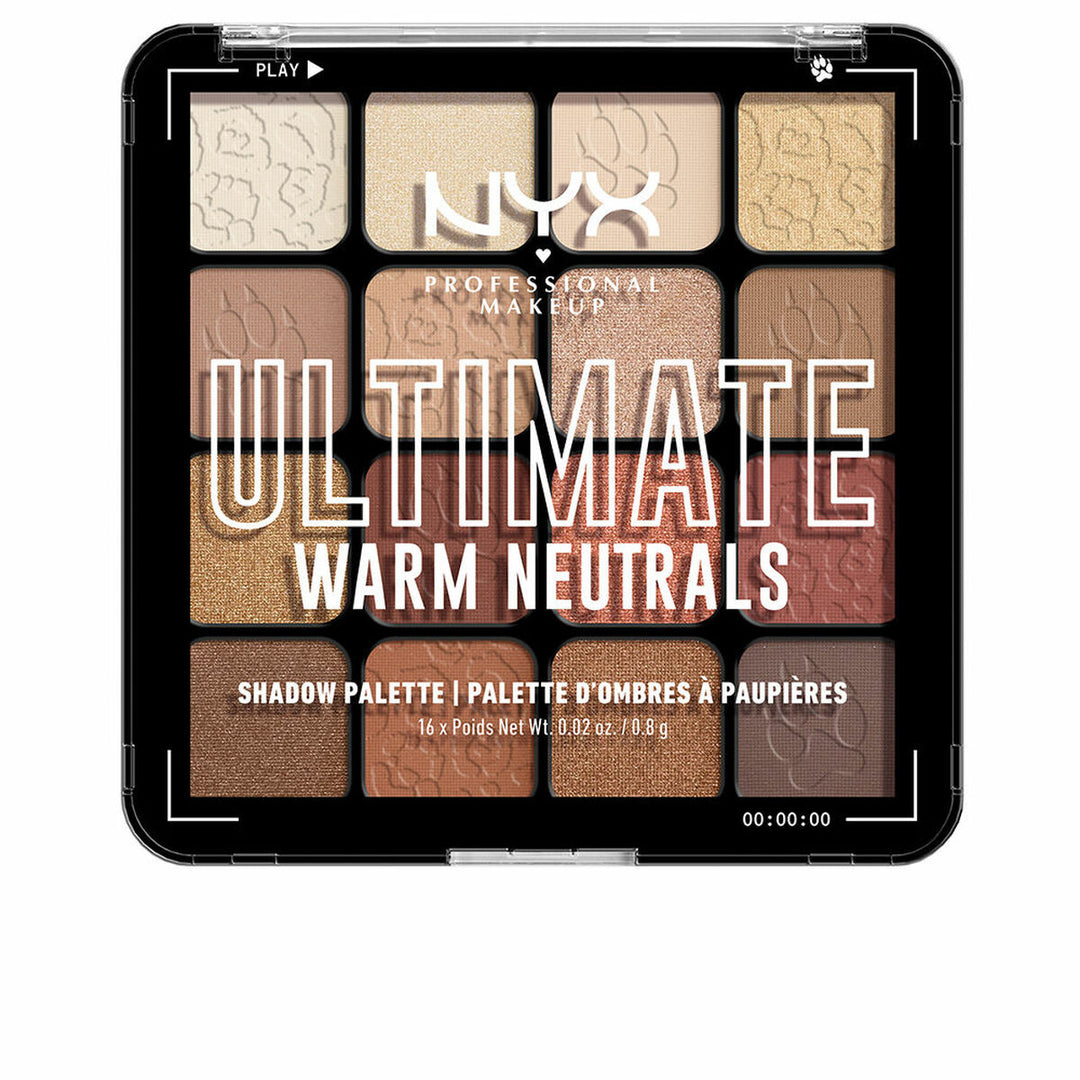 Ögonskuggspalett NYX Ultimate #Warm neutrals 16 x 0,83 g