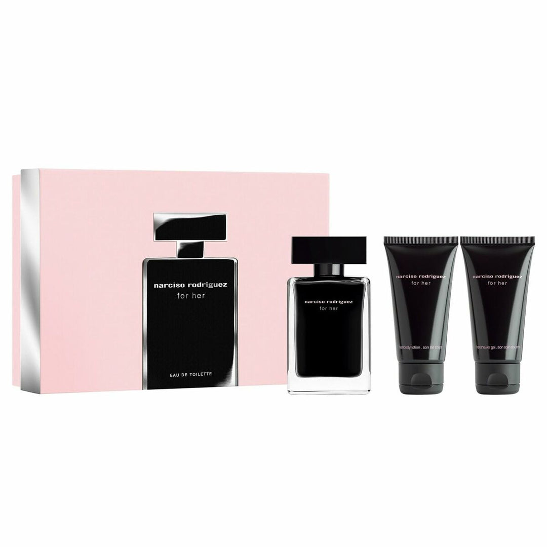 Narciso Rodriguez For Her | Parfymset 3 Delar | 100 ml | Eau de Toilette |