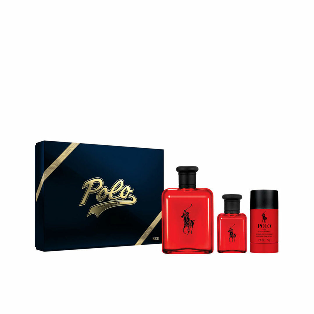 Ralph Lauren Polo Red 3 Delar | Parfymset | Eau de Toilette | Män & Unisex