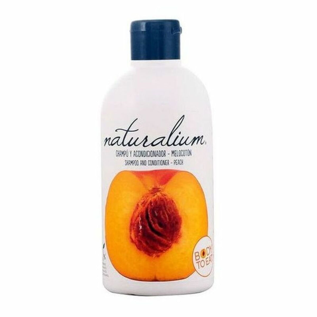 2-i-1 schampo och balsam Peach Naturalium (400 ml)