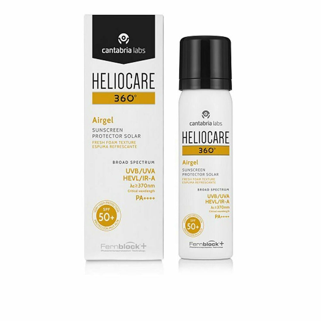 Heliocare Airgel Svart SPF 50 | Ansiktskräm | 60 ml