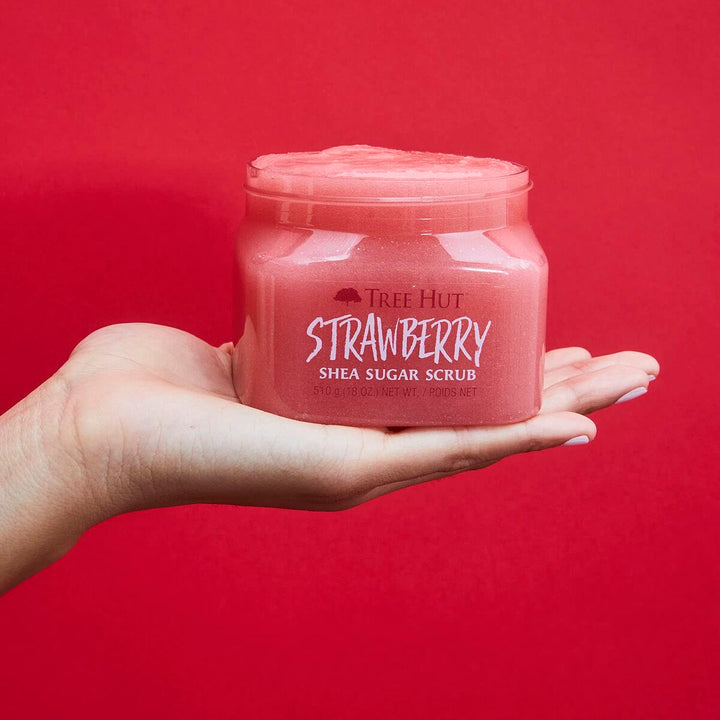 Tree Hut Strawberry Sugar Scrub | Kroppsskrubb | 510g