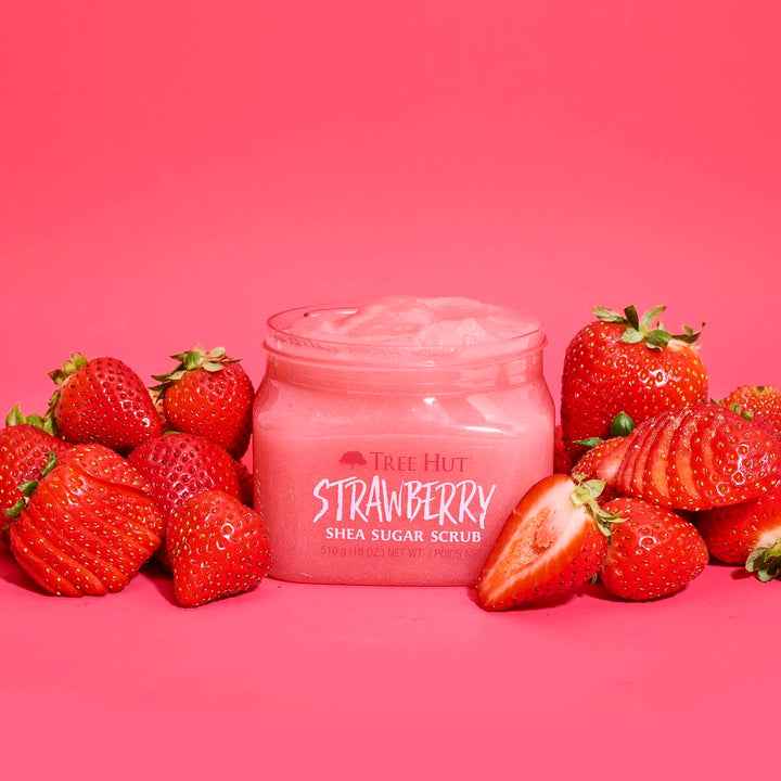 Tree Hut Strawberry Sugar Scrub | Kroppsskrubb | 510g