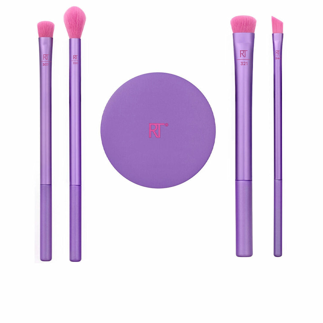 Sminkborstar, set Real Techniques Brow Styling Fuchsia 5 Delar