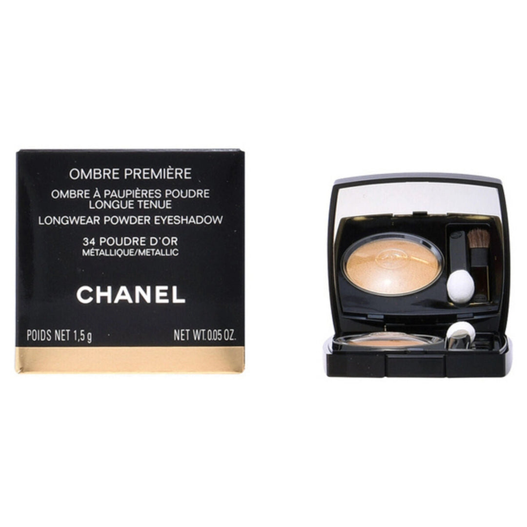 A compact of Chanel Première eyeshadow, 2.2 g, with an additional refill cartridge of 1.5 g, both featuring the Chanel logo.