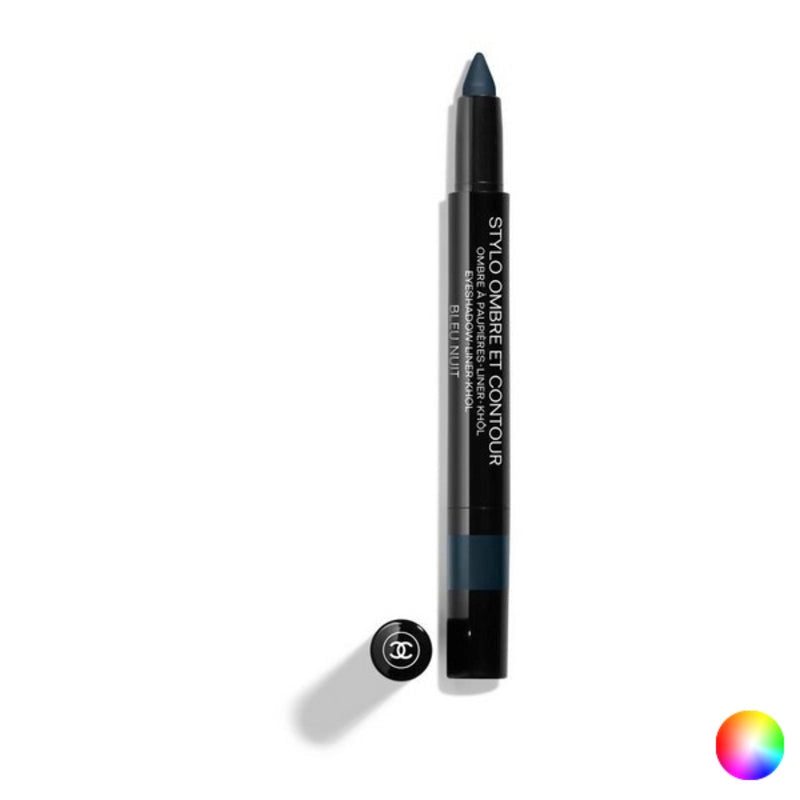 A sleek pencil-style eyeliner from Chanel called Stylo Ombre et Contour, featuring the Chanel logo.