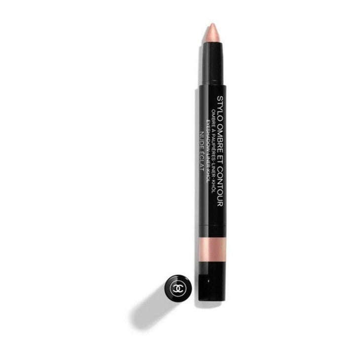 A sleek pencil-style eyeliner from Chanel called Stylo Ombre et Contour, featuring the Chanel logo.