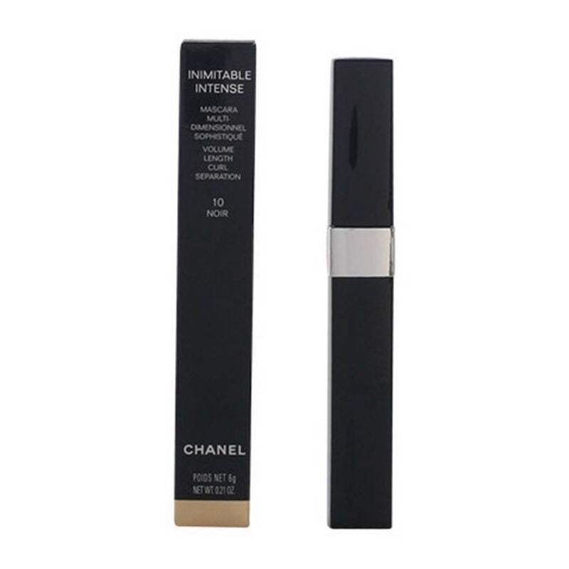 A tube of Chanel Inimitable Intense mascara, with the Chanel logo and product name clearly visible.