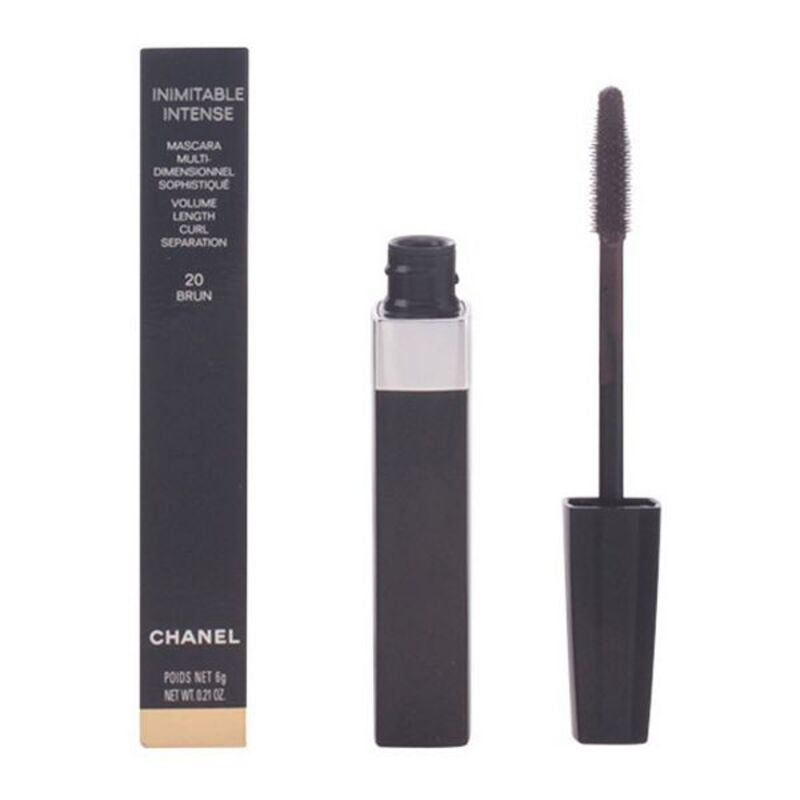 A tube of Chanel Inimitable Intense mascara, with the Chanel logo and product name clearly visible.