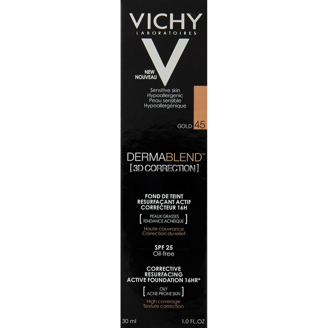 Flytande makeupbas Vichy Dermablend 3D Correction 45-gold (30 ml)