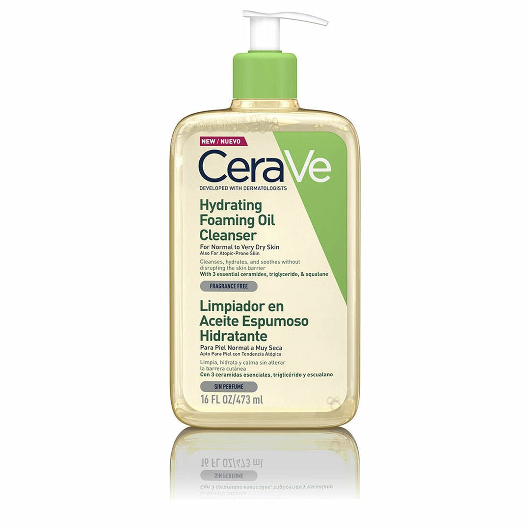 Återfuktande olja CeraVe Hydrating Foaming Oil Cleanser Skum rengörare 473 ml