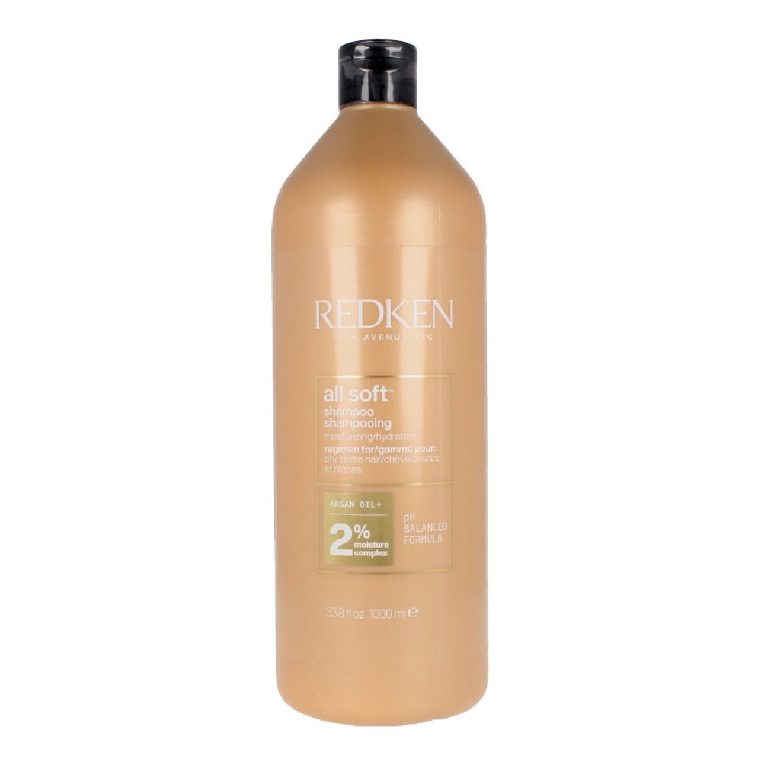 Fuktgivande schampo All Soft Redken (1000 ml)