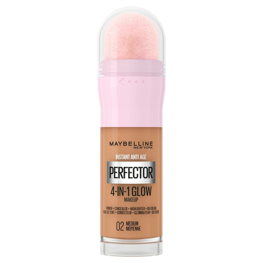 Maybelline Instant Age Perfector Glow Nº 02 Medium | Foundation | 20 ml