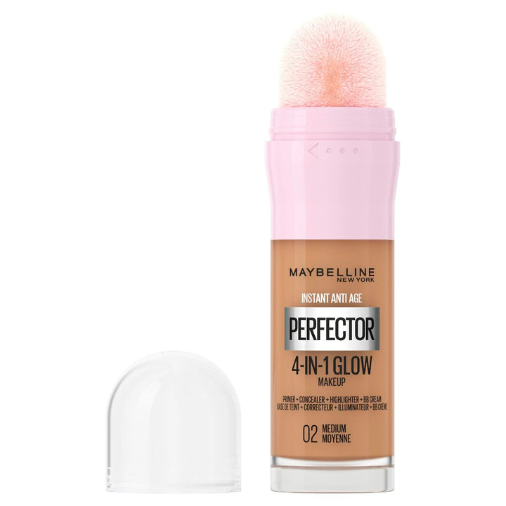 Maybelline Instant Age Perfector Glow Nº 02 Medium | Foundation | 20 ml