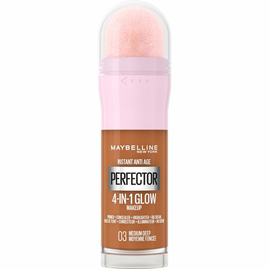 Maybelline Instant Age Perfector Glow Nº 03-Medium Deep | Foundation | 20 ml