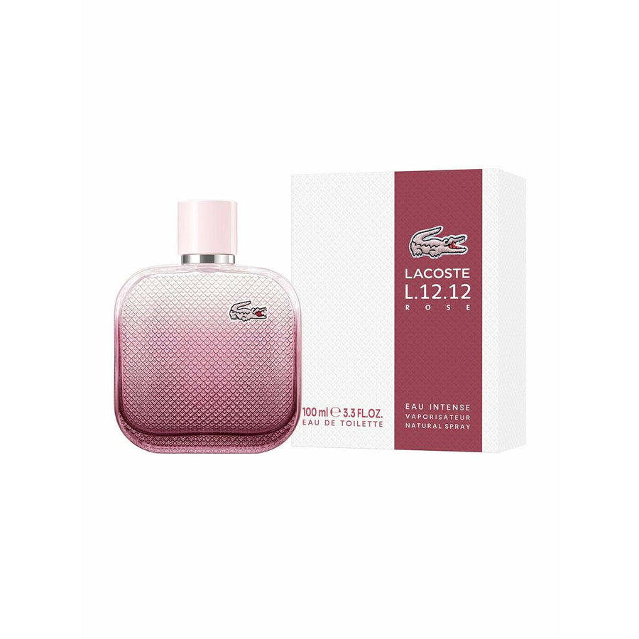 : Lacoste EDT L.12.12 Rose Eau Intense 100 ml fragrance bottle