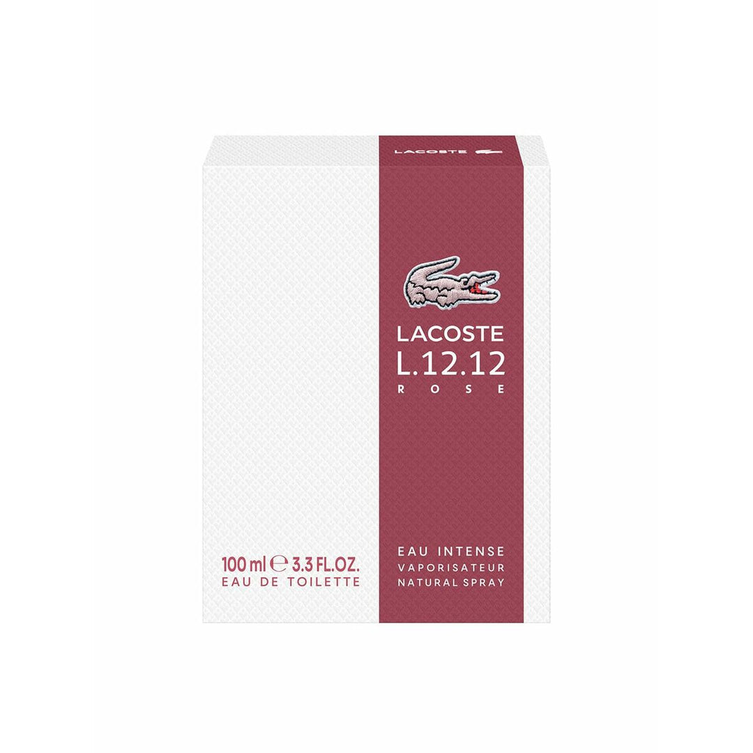 : Lacoste EDT L.12.12 Rose Eau Intense 100 ml fragrance bottle