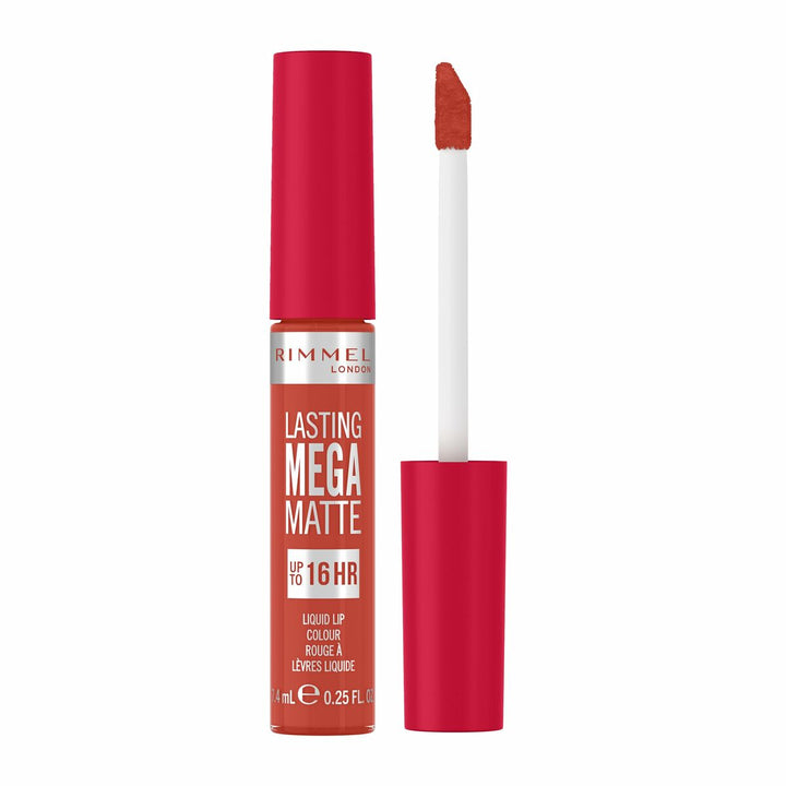 flytande läppstift Rimmel London Lasting Mega Matte Nº 920 Scarlet Flames 7,4 ml