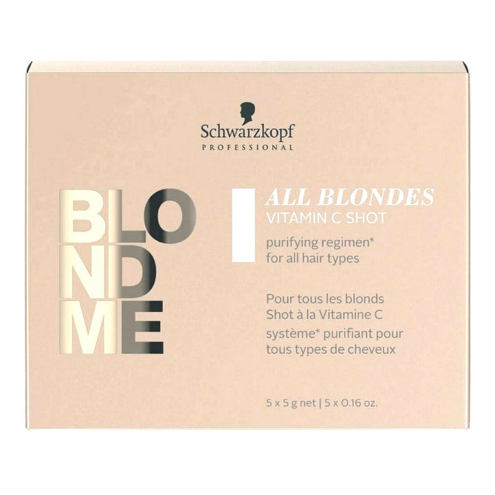 Stärkande hårbehandling Blondme Keratin Restore All Blondes Shot Detox Schwarzkopf (25 g)