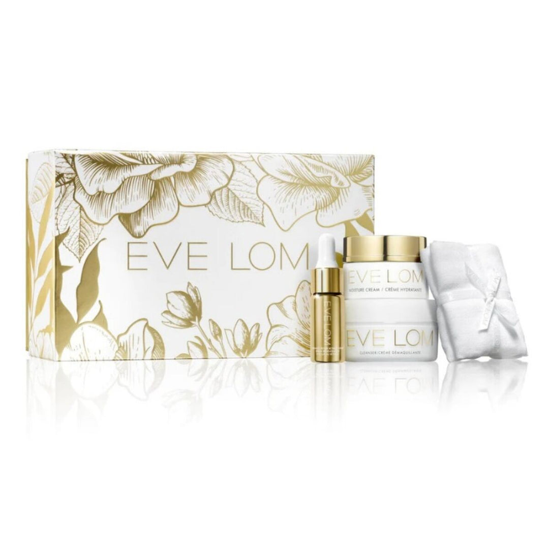 Eve Lom Radiant Renewal Ritual | 4pc Beauty Set for Women | Skincare & Cleansing Kit