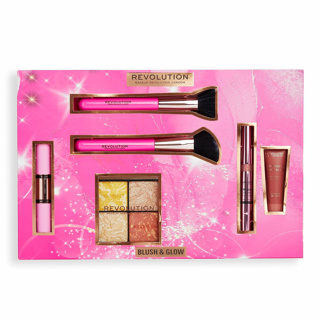 Revolution Make Up Blush & Glow Set | Sminkset | 6 Delar