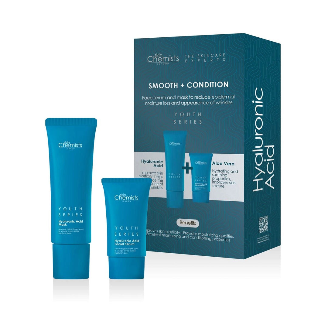 Skin Chemists Youth Series Hyaluronic Acid 2-Piece Cosmetics Set | Serum & Mask | 30ml + 50ml