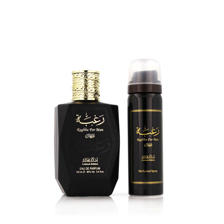 Lattafa EDP Raghba 2 Delar fragrance bottle