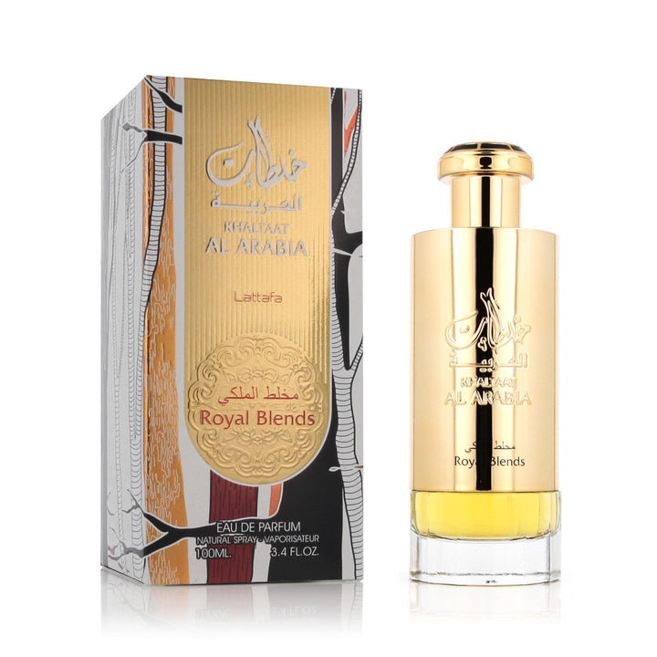 A bottle of Lattafa Khaltaat Al Arabia Royal Blends Eau de Parfum, 100 ml