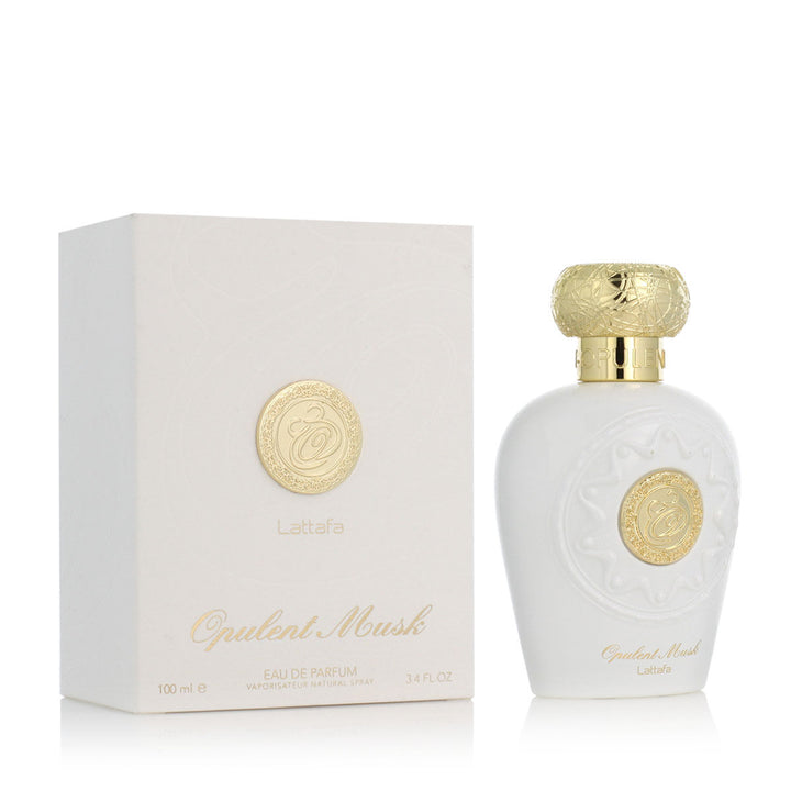  A bottle of Lattafa Opulent Musk Eau de Parfum, 100 ml.