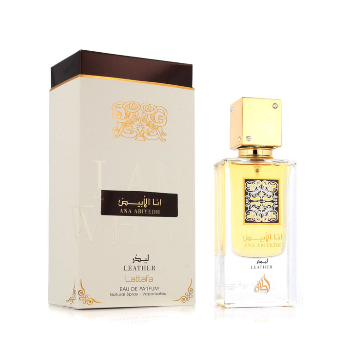 Lattafa EDP Ana Abiyedh Leather 60 ml fragrance bottle