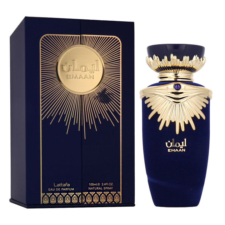 Lattafa EDP Emaan 100 ml perfume bottle