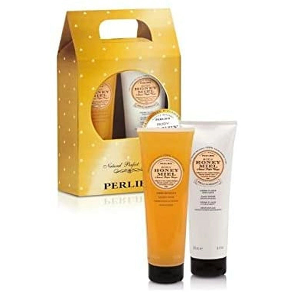 Perlier Honey Beauty Set | 2 pcs | 250ml | Body Lotion, Shower Cream