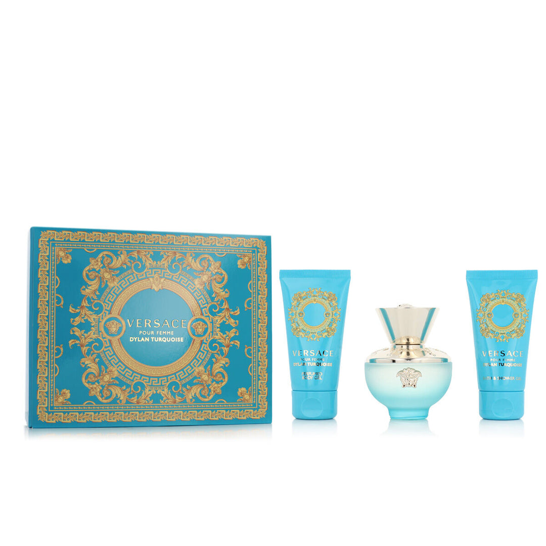 Versace Dylan Turquoise | 3 Piece Gift Set | 50ml | Eau de Toilette