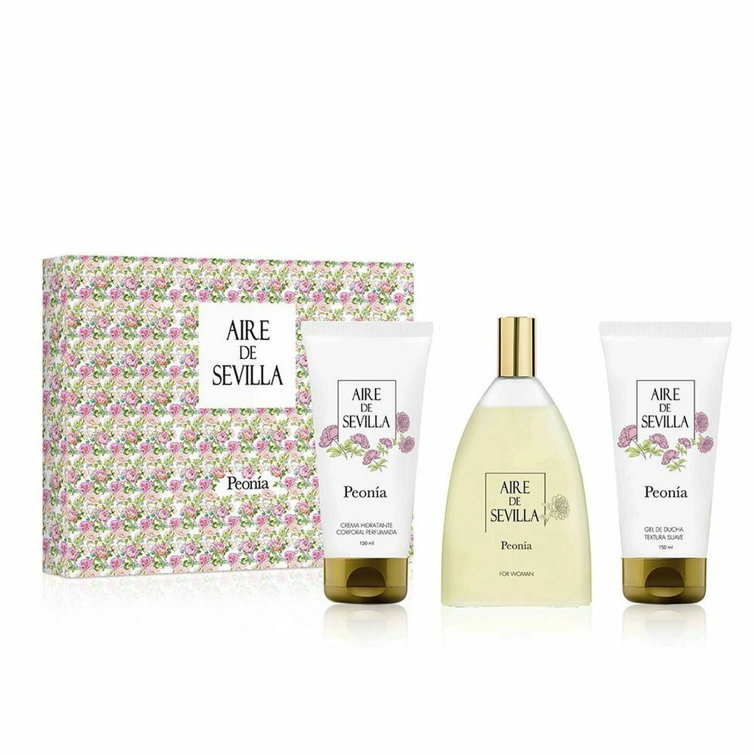 Aire Sevilla Peonía | Eau de Toilette Set 3 Pcs | 150ml