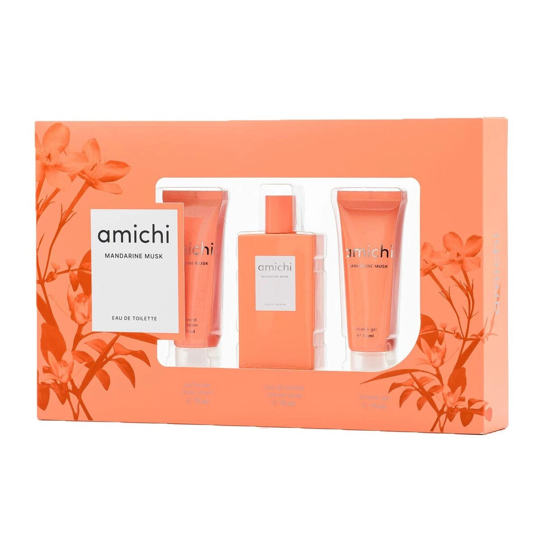 Amichi Mandarine Musk | Parfymset | 3 Piece Set | Eau de Toilette