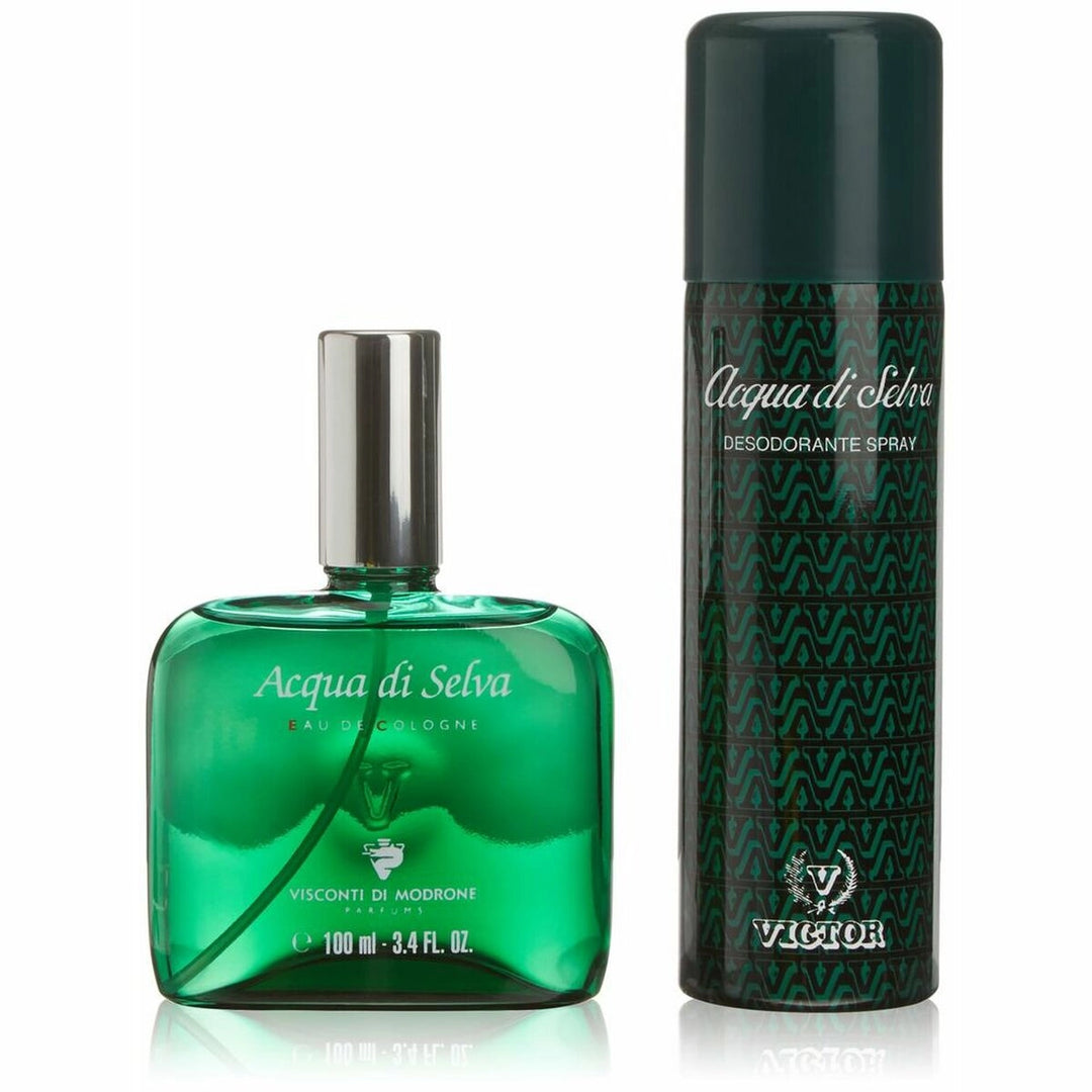 Victor Acqua di Selva Herrar Set | 2-Piece Set | 100ml Eau de Cologne, 200ml Deodorantspray