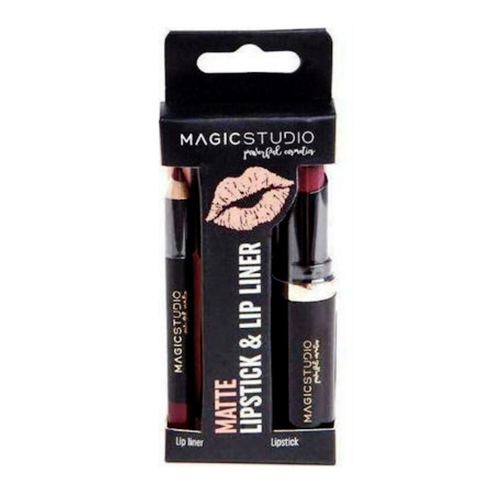 Magic Studio Sminkset Matte | Läppstift & Lipliner | 2 pcs