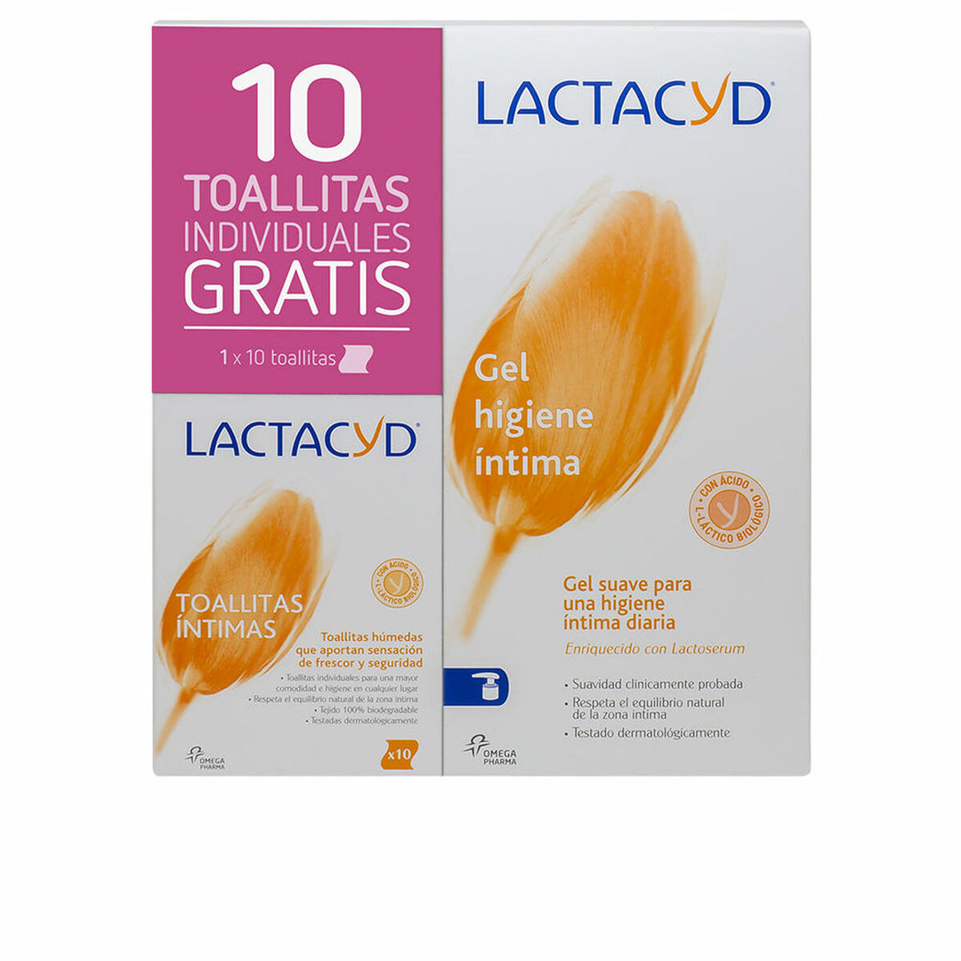 Lactacyd Kit | Intimhygien 2 Delar | 400ml Glidmedel, 10 st Våtservetter | Intimhygien