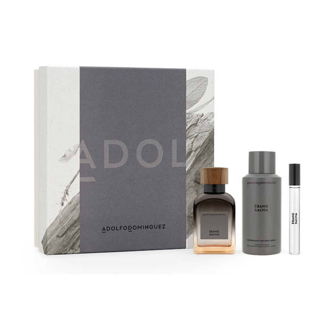 Adolfo Dominguez Ébano Salvia | 3 Delar Set | Eau de Parfum