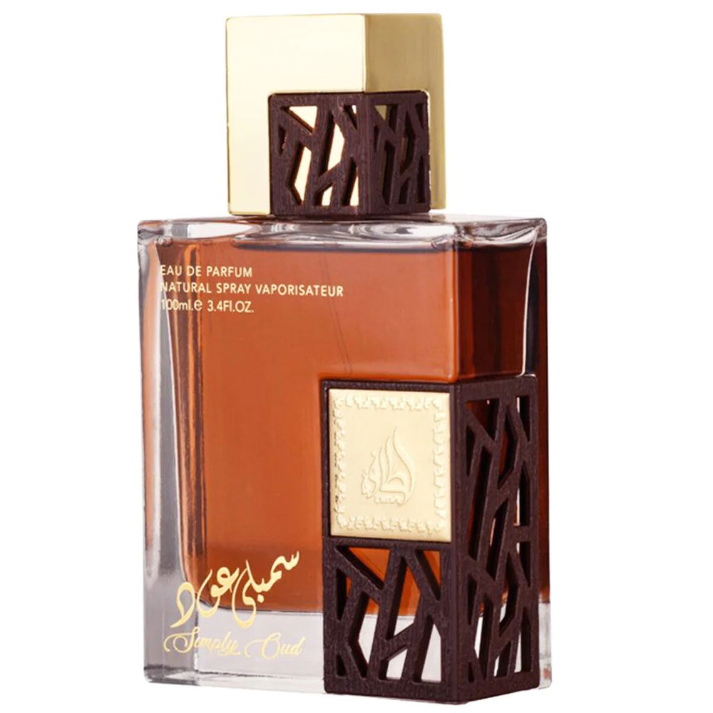 Lattafa EDP 100 ml Simply Oud fragrance bottle