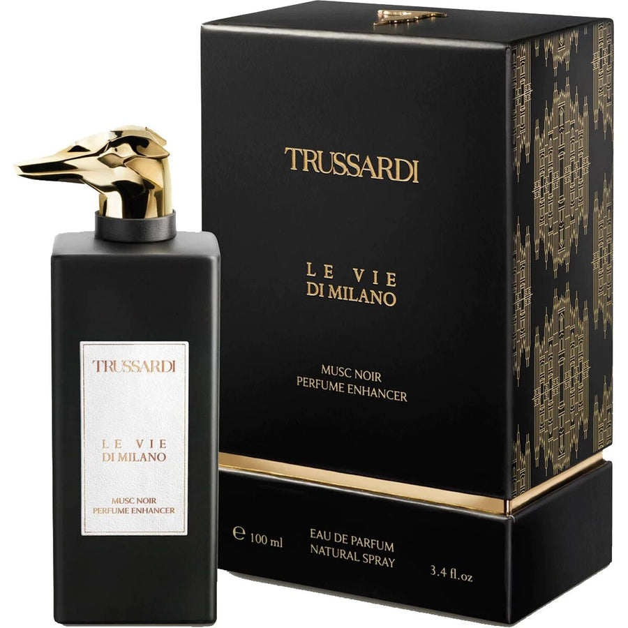 Trussardi EDP Le Vie Di Milano Musc Noir Perfume Enhancer 100 ml fragrance bottle