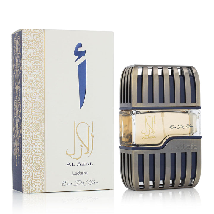  A bottle of Lattafa Al Azal Eau De Bleu Eau de Parfum, 100 ml.